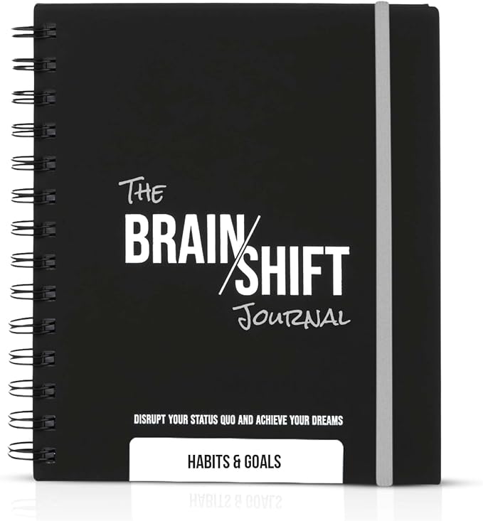The Behavior Shift Brain Shift Journal (Habits & Goals) - 6 x 7 Inches Productivity journal - 13 week Guided Prompts for Habits, Goal setting & Personal growth- Gratitude & Manifestation journal