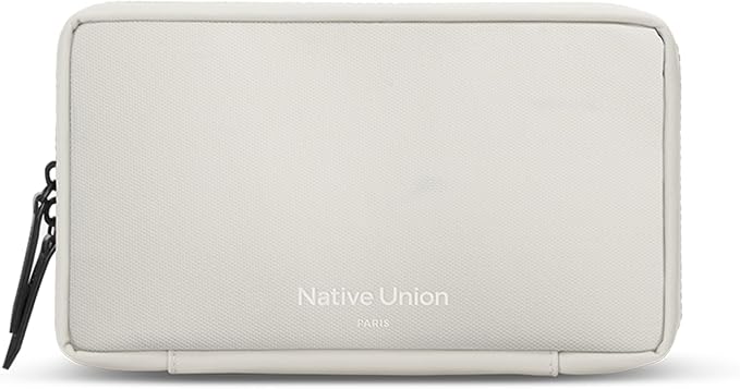 Native Union Stow Organizer – Premium Travel Tech Kit Crafted with Durable Canvas – Keep Essentials Organized with Flexible Storage & Quick-Access Pocket for Cable, Charger, SIM Card & More(Sandstone)
