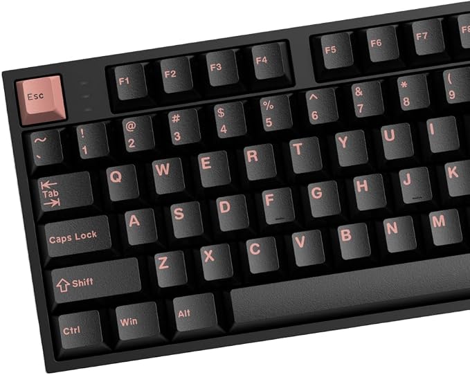 Guffercty kred Cherry Profile PBT Keycaps 156 Key Set, Oil Proof Fade Resistant Keycaps Fit 60%/65%/75%/80%/TKL/100% Mechanical Keyboard (Wasabi)
