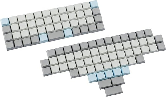 YMDK XDA DSA Blank PBT Keycaps Suitable for Ortholinear Layout MX Keyboard XD75 ID75 Split36 Split46 Planck Preonic Niu40 (Only Keycap)