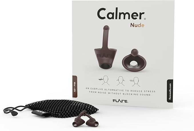 Flare Calmer Mini | Ear Plugs Alternative | Daily Noise Relief | Sound Sensitivity | Stress Relief | No Muffling | Improve Wellbeing | Comfy, Reusable, Soft Silicone Earplugs | 476