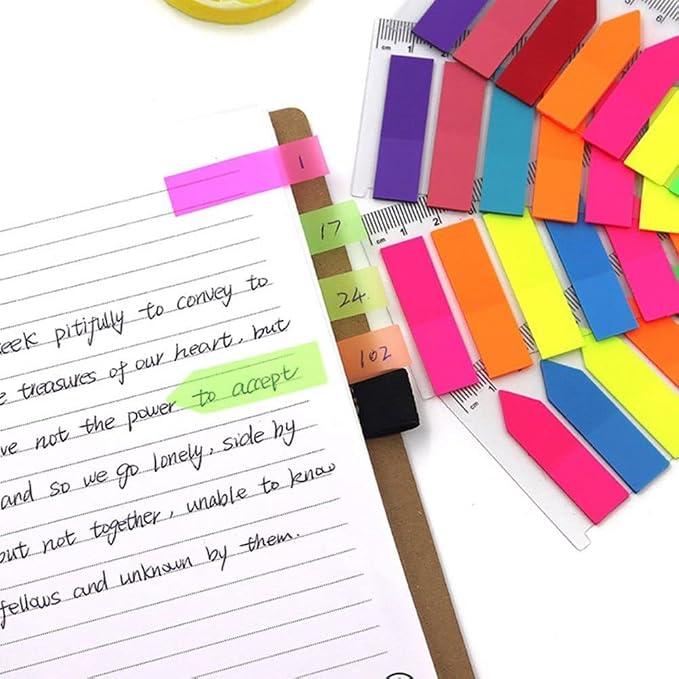 80Pcs/Set Bookmark Stationery Index Flags Office Supplies Tab Strip Label Paster Sticker Loose-Leaf Memo Pad Sticky Notes(4)