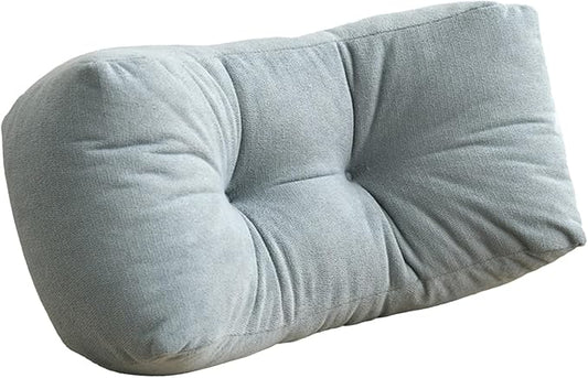 Back Pillow for Chair, Lumbar Support Pillow for Office Chair Lower Back Pain Relief Soft Cushion Car Bed Couch Sitting High Elasticity (Blue, 35cm*16cm*20cm)