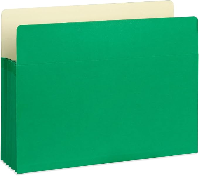 Blue Summit 10 Expanding File Pockets, Accordion File Folders Letter Size, 5.25” Expandable Pockets, Assorted Colors (Pack of 2)