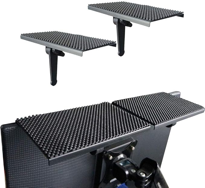 TV Top Shelf 8 inch Wide Platform Solid Screen Shelf Adjustable Mount | 2Pack Desktop PC Monitor for Streaming Devices,Apple TV, Media Boxes, Speakers and Home Décor