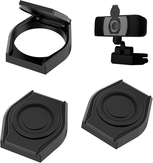 3 Pack Knomix Universal Webcam Cover Desktop Computer External Webcam Lens Cover Shutter Cap Hood, Streaming Web Camera Privacy Cover Clip for Logitech HD Pro Webcam C270/C615/C920/C930e/C922X etc.