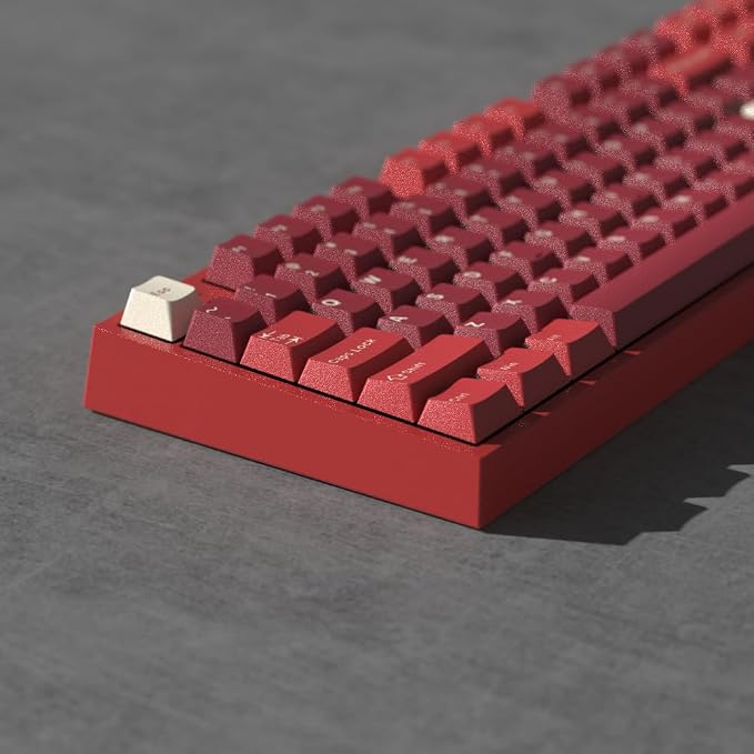 Guffercty kred Cherry Profile PBT Keycaps 156 Key Set, Fade Resistant Fit 60%/65%/75%/80%/TKL/100% Mechanical Keyboard (Ham)