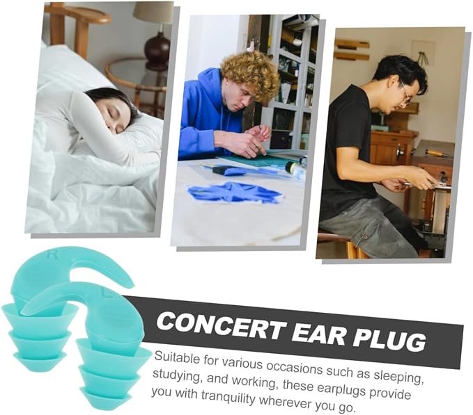 Noise Reduction Silicone for Sleeping Studying Concerts Comfortable Earbud for Noise Canceling and Focus Enhancement in Noisy Environments