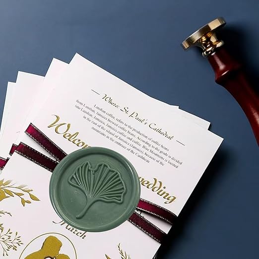 Wax Seal Kit, Olive Green Atopbb 20 Pcs Sealing Wax Sticks with Glue Gun Great for Wax Seal Stamp, WaxSeal Sticks Used for Wedding, Invitations and Gift Wrapping (20, Olive Green)