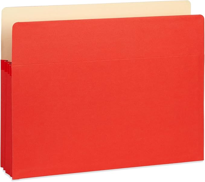 Blue Summit 10 Expanding File Pockets, Accordion File Folders Letter Size, 3.5” Expandable Pockets, Assorted Colors (Pack of 2)