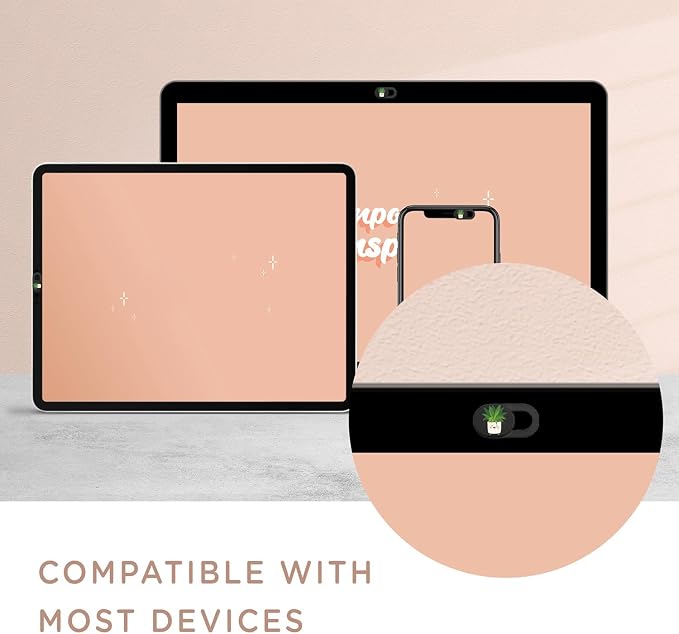 MESMOS 6pk Laptop Camera Cover Slide Cute, Cell Phone Camera Cover for Privacy, Laptop Accessories for Women, Compatible as a Web Cam Blocker with All Devices Like Computer, iPhone, iPad, MacBook etc