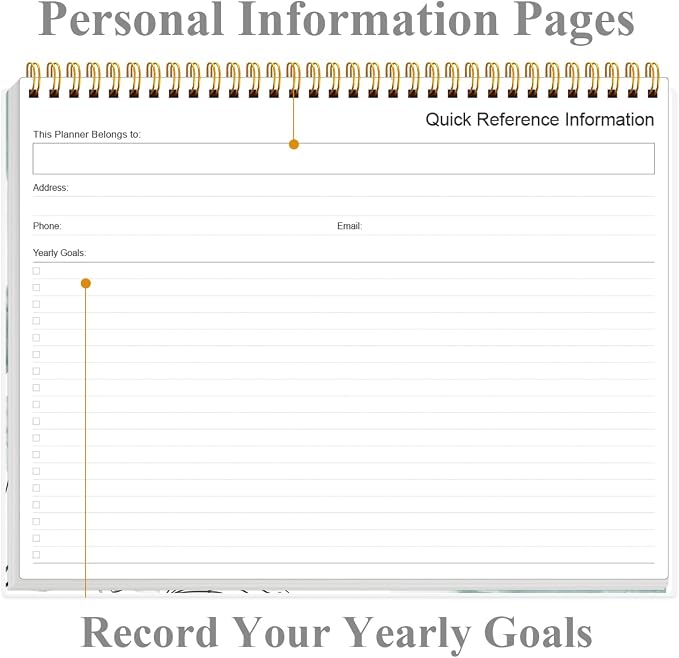 Weekly Productivity Planner - 8.5" x 11" Dashboard Desk Notepad Has 6 Focus Areas to List Tasks for Goals, Projects, Clients, Academic or Meal-Organize Your Daily Work Efficiently, 54 Weeks, Blue Flower