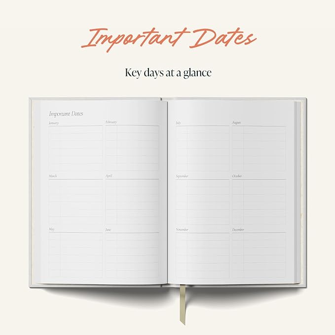 Yop & Tom Undated Daily Planner - Productivity Planner - Weekly and Daily Organizer with Time Slots - Purple & Orange