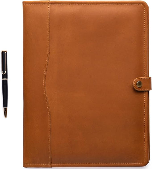 Leather Portfolio, Leather Binder with Pen, Leather Portfolio for Men and Women, Leather Padfolio, Leather Folder, Portfolio Binder, Business Portfolio Men and Women