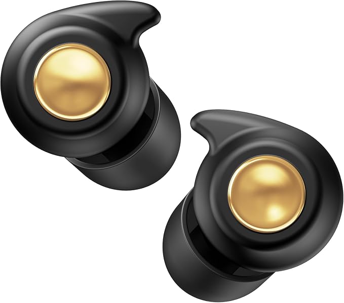 Quiet 2 Ear Plugs, Keychain case, Ultra Comfy, Reusable, 45dB Noise Reduction. Ideal for Sleep, Focus, Travel, Noise Sensitivity. Flexible Hearing Protection + Customizable fit, Black