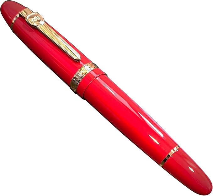 JH159 Rollerball and Ballpoint Pens (Red+Gold Clip)
