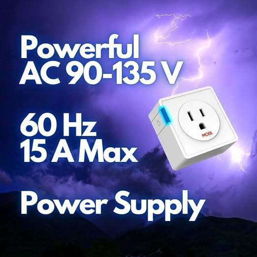 MOBI WiFi Smart Outlet for Alexa & Google Home – Mini Plug No Hub Required, Remote Control, Timer & Energy Monitoring – Home Automation Socket (Single)