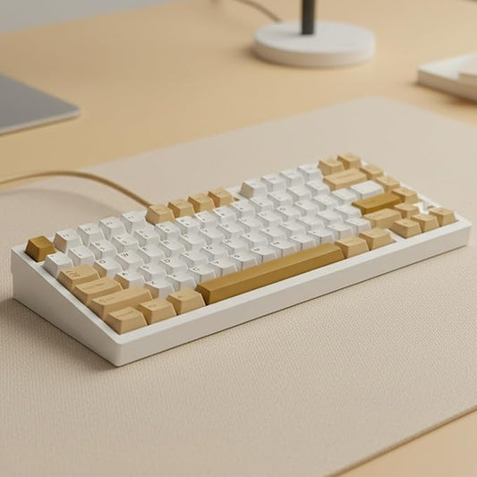Cute Shiba Inu PBT Keycaps Set - Cherry Profile Animal Dog Keycaps for 60/65/75% Gaming Keyboard, No Backlight, Custom with Key Puller
