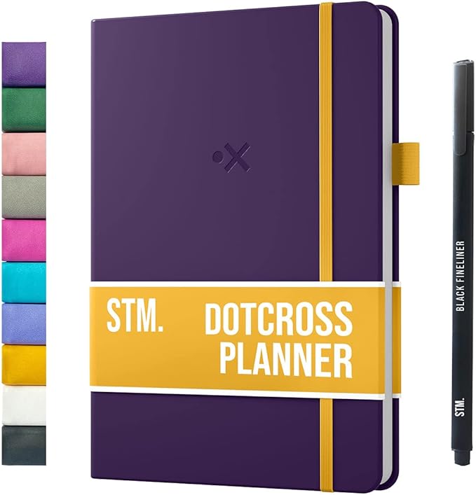 Daily Planner 2026 (Undated) | B5 Dotcross | Your All in One Day Organizer, At A Glance Weekly Agenda, Yearly Calendar Book | Planners for Personal, Professional, Academic & Work Goals and Schedule