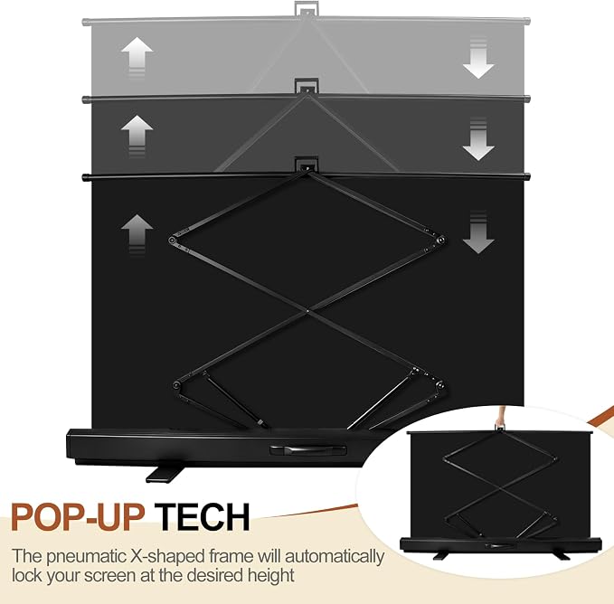 White Backdrop Screen, Collapsible Chroma Key Retractable Photo Background | 74 x 76in Portable Chromakey Panel, Wrinkle Resistant, Pull Up, Video Conference, Live Game, Streaming, Photographic Studio