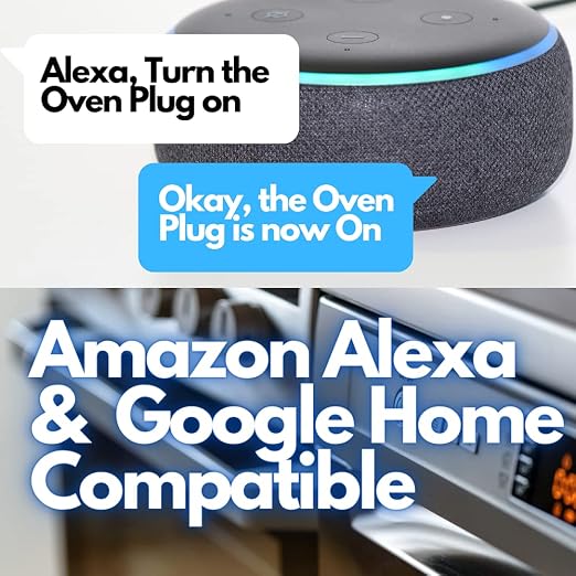 MOBI WiFi Smart Outlet for Alexa & Google Home – Mini Plug No Hub Required, Remote Control, Timer & Energy Monitoring – Home Automation Socket (Single)