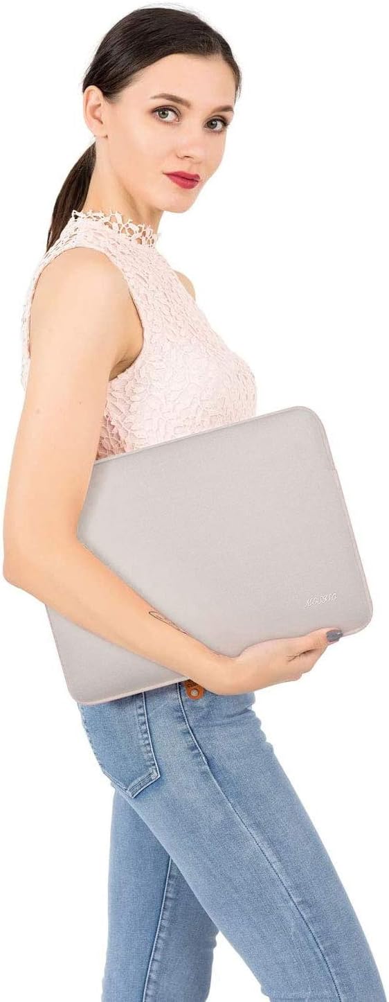 MOSISO Laptop Case 15 inch, 15 inch Laptop Sleeve Bag Compatible with MacBook Air M5 A3448 M4 A3241 M3 A3114 M2 A2941 2026-2023, Dell XPS, Neoprene Computer Sleeve Bag with Small Case, Rock Gray