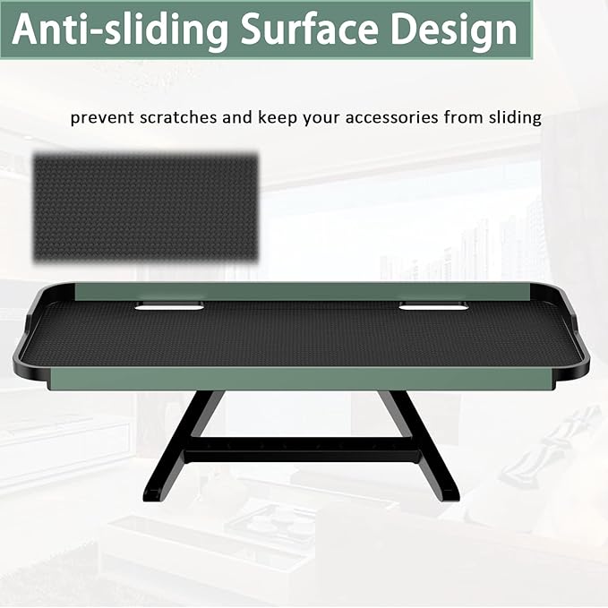 TV Screen Top Shelf Monitor Shelf Adjustable Computer Screen for Office Desk, Cellphone Stand, Media Box, Game Console, Router 11.8 x4.7 inch TV Tray Stand Mount Storage Organizer Bracket