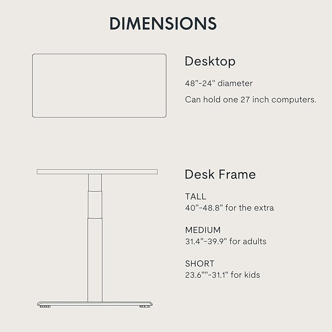 FLEXISPOT E6 Pro Oval Leg Dual Motor 3 Stages Bamboo Whole-Piece Electric Standing Desk 48x24 Inch Board Height Adjustable Electric Sit Stand Up Desk (White Frame + Bamboo Whole-Piece Desktop)