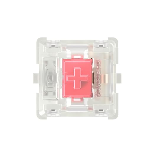 CHERRY MX2A RGB Silent RED Switch Kit, 36 Mechanical Keyboard Switches, for DIY, Hot Swap or Gaming Keyboard, Linear Switch with No Click, Smooth & Quiet