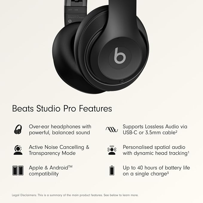 Beats Studio Pro with AppleCare+ for Headphones (2 Years) - Black