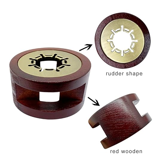 Wax Seal Warmer Kit Melting Furnace Tool with Spoon, Tealight Candles Set for Wedding Wax Envelope Seal Stamp (Redwood C)