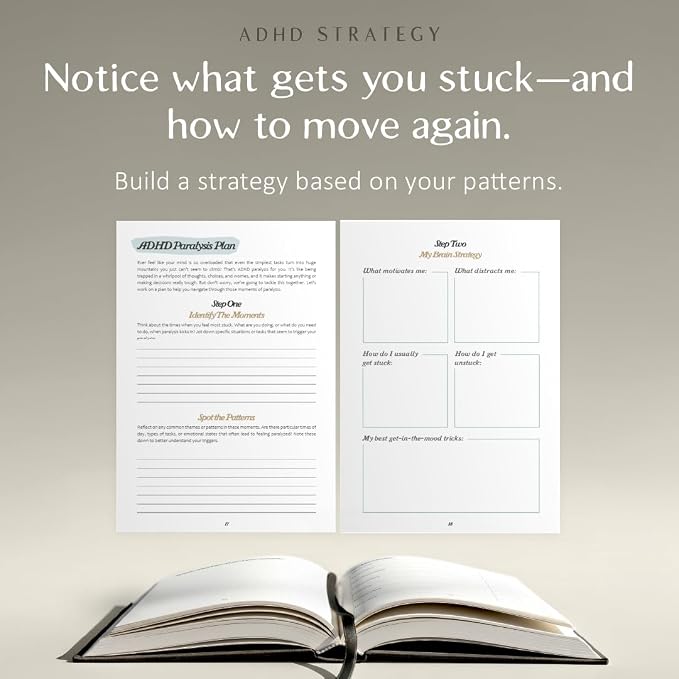 The ADHD Planner for Adults - Undated Daily & Weekly ADHD Journal for Disorganized People, 90 Days - Habit Tracker, Record Emotions & Mood - Academic Goals - Structure & Focus for Adults Brains