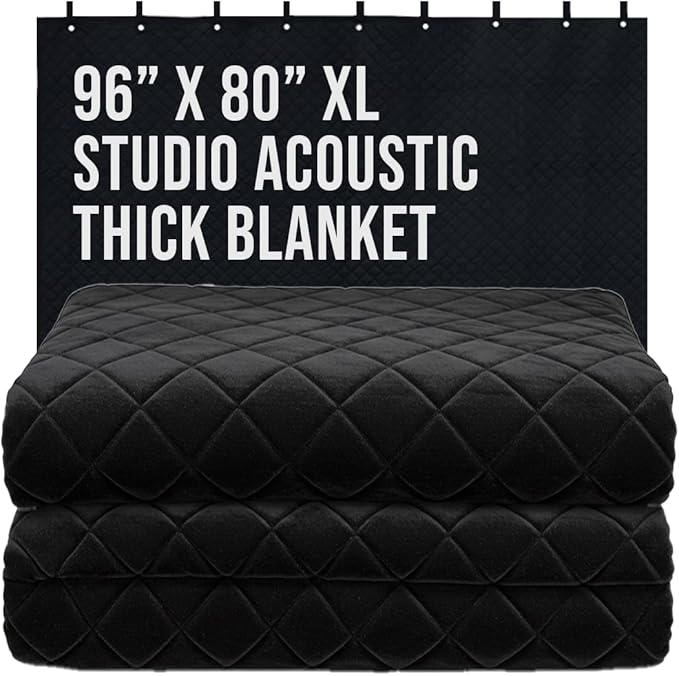 Boxer BoxerTools Studio Thicker Sound Dampening Blanket 80" x 96" Light Blocker, Moving Blanket, General Indoor/Outdoor Use, 14lbs Each