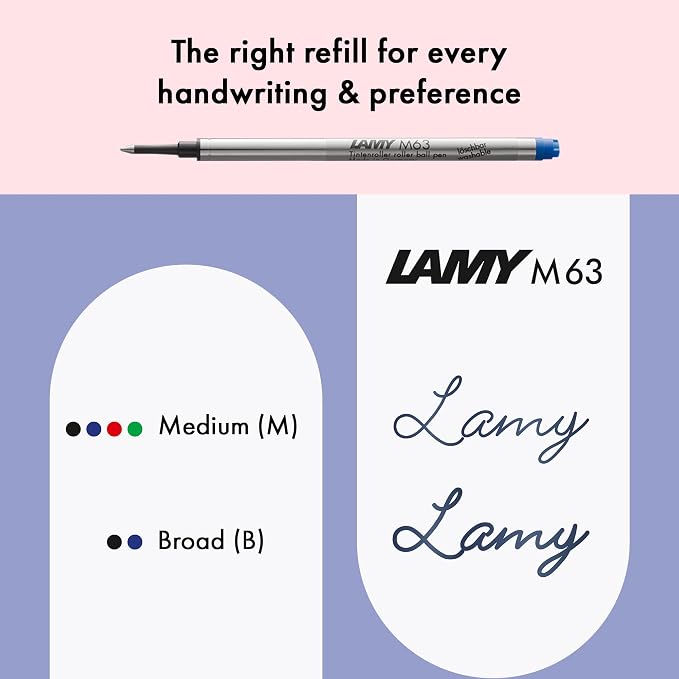 Lamy safari springgreen - Rollerball Pen with ergonomic grip & line width M - for pleasant long writing - made of robust ASA plastic - including rollerball refill M 63 in black