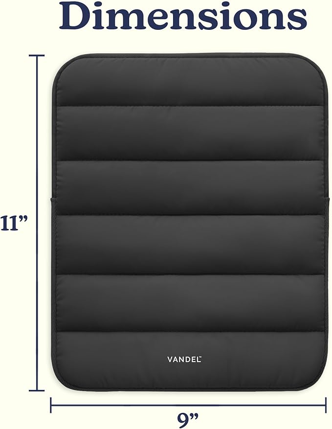 Vandel - The Original Puffy iPad Sleeve 9-11 Inch Tablet Sleeve, Black i Pad Case for Women and Men, Cute iPad Air Pouch, 9 10 Inch, 11 Inch Bag