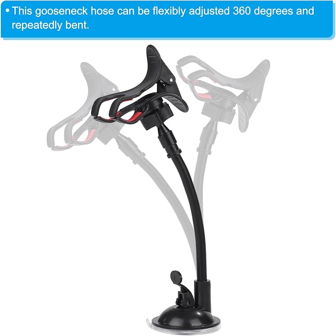 PATIKIL 13" Microphone Gooseneck, 5/8"-27 Thread Metal Universal Hose Flexible Arm Gooseneck Tube Extension for Multifunction DIY, Silver Tone