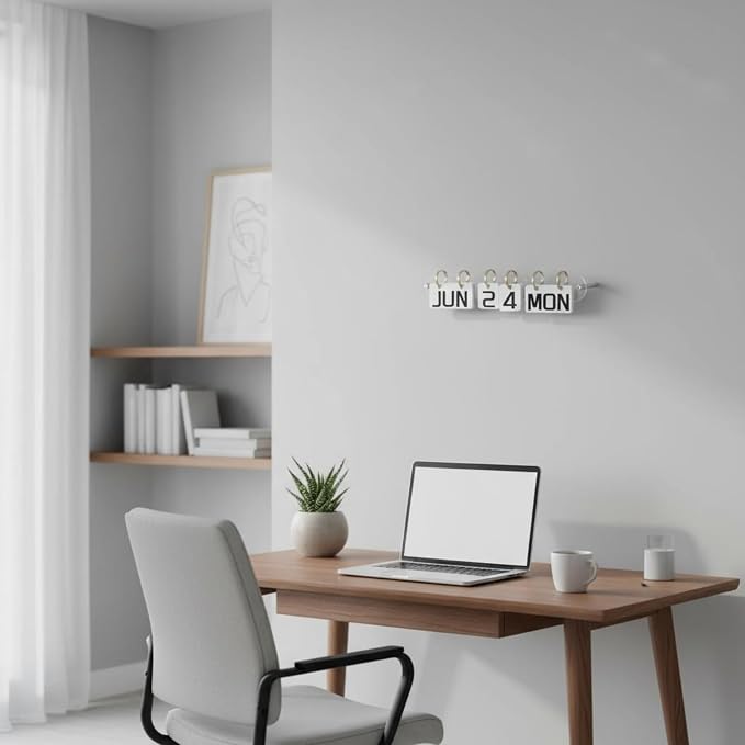 Wall Calendar Display Acrylic Date Display Stand Organization Material Minimal Look Suitable for Office Room