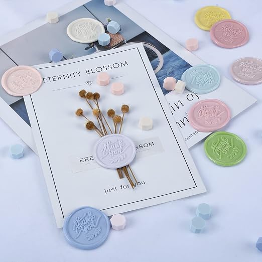 Morandi Assorted Color Seal Beads - 24 Colors for Making Wax Seals, Decor for Envelope Letter Wedding Invitation and Sealing Wine Bottle