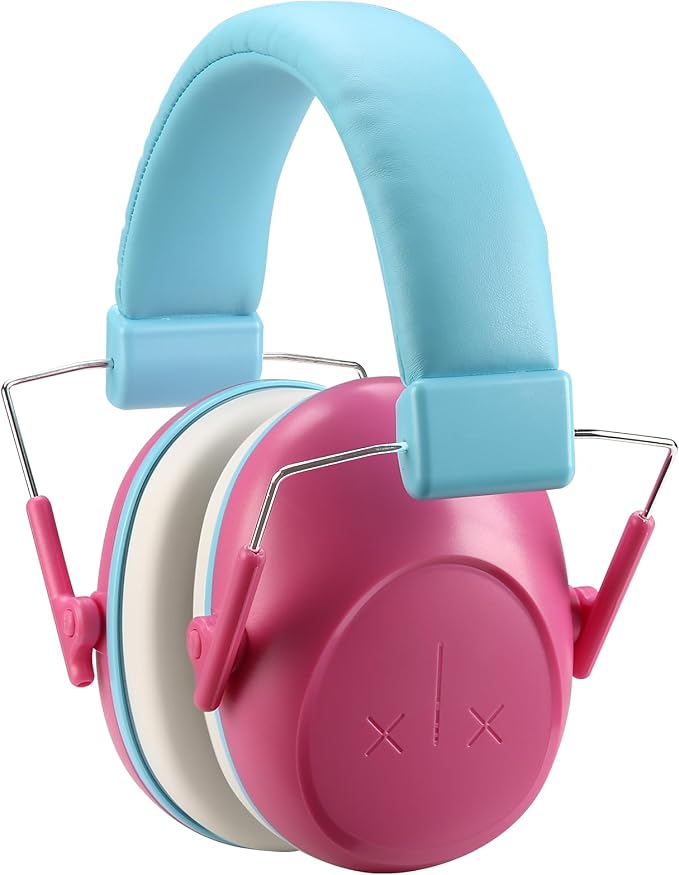 ProCase Kids Noise Cancelling Headphones, Kids Ear Protection Monster Jam Truck, Fireworks Hearing Protection Noise Reduction, Noise Canceling Earmuffs for Sensory Autism Toddler Children -Pink