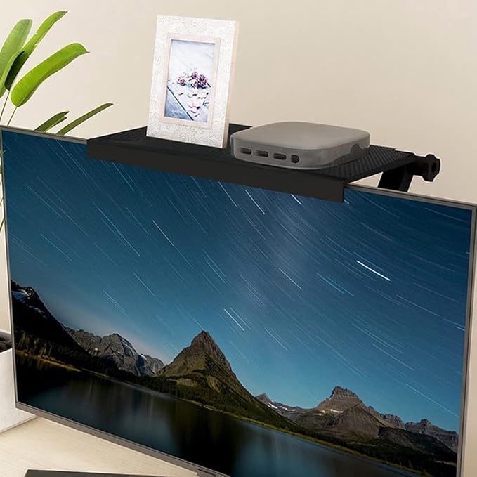 TV Top Storage Bracket Computer Screen Shelf TV Top Shelf Screen Shelf Monitor Top Shelf (Color : A)