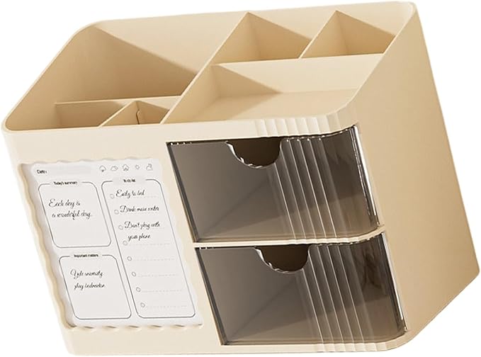 Sturdy Stationery Tray Multi Layer Design for Neatly Arranging Pens Clips and Small Items Minimalist Desk Planner