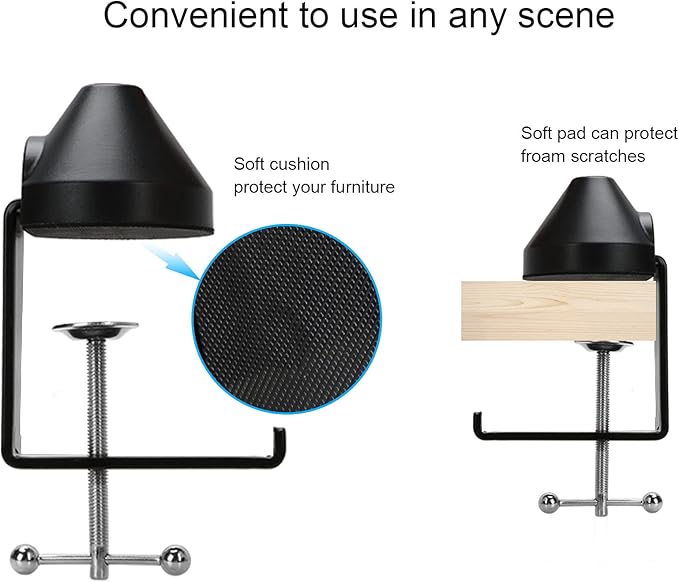 Rode Podmic Stand with Microphone Windscreen and Dual Layered Mic Pop Filter for Rode PodMic Podcasting Microphone by YOUSHARES