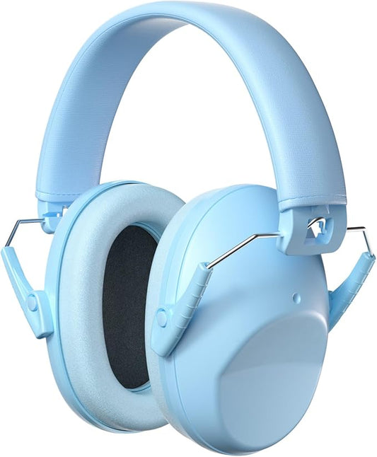 ProCase Kids Noise Cancelling Headphones, Kids Ear Protection Monster Jam Truck, Fireworks Hearing Protection Noise Reduction, Noise Canceling Earmuffs for Sensory Autism Toddler Children -Skyblue