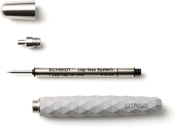 22STUDIO Polygon Rollerball Pens | Luxury Smooth Writing Pen | Unique Design for Professionals & Collectors | Premium Office Stationery | Gift for Executives & Writers (Midnight)