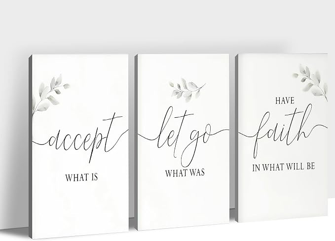 Office Wall Art-3 Panel Motivational Wall Art, Inspirational Quotes Canvas Art for Home Office Wall Decor,Positive Quote Wall Decor, Entrepreneur Words Poster Frame for Company Wall Decor 12”x24”x3Pcs