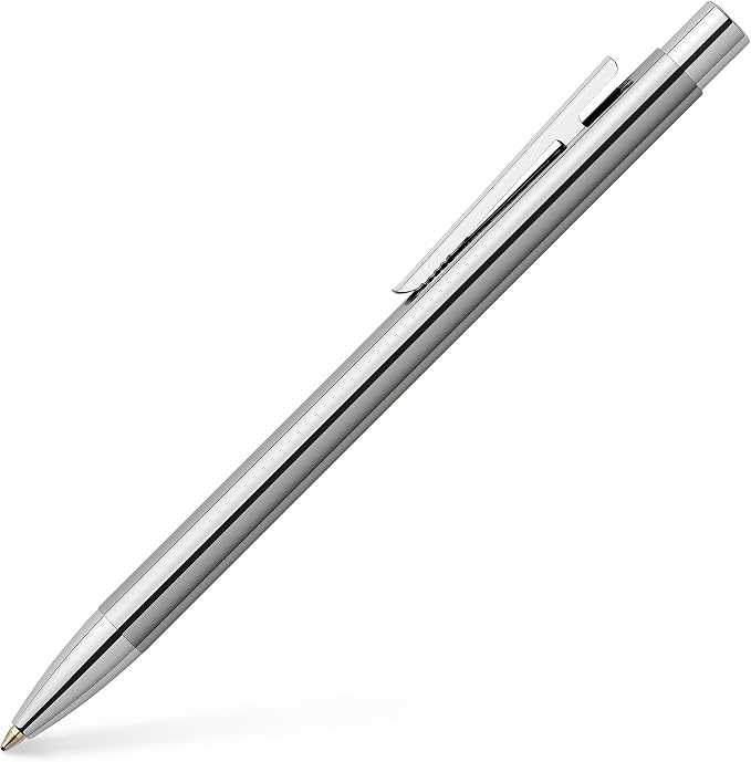 Faber-Castell 342020 Neo Slim Stainless Steel Ballpoint Pen