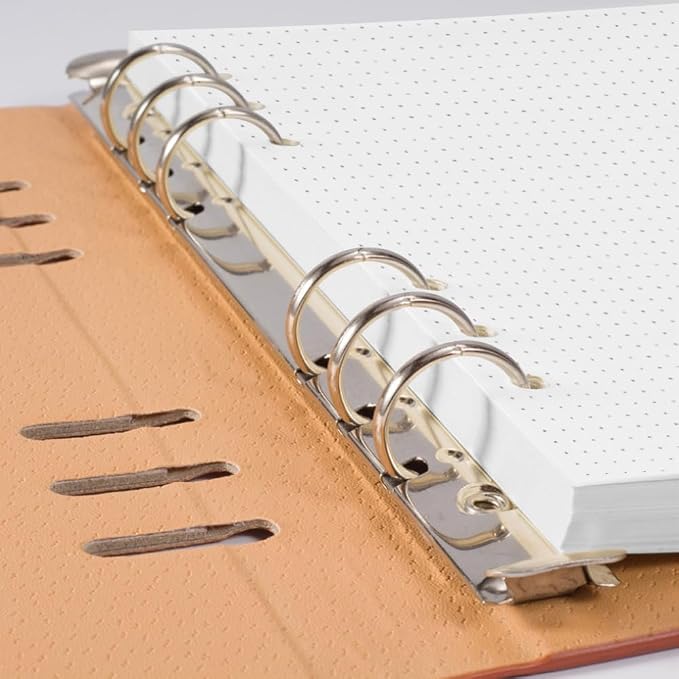 (3 Pack) A5 Dotted Paper Refills - 6 Hole Punched, 300 Sheets/600 Pages Dot Grid Paper, Refills for Filofax Planner/Binders/Organizer, 100gsm, 5.8'' x 8.3''