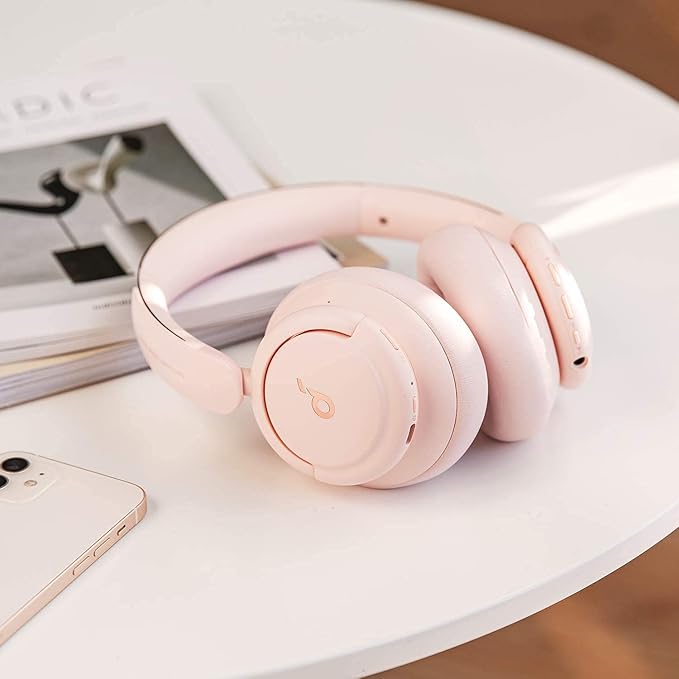 Soundcore by Anker Life Q30 Hybrid Active Noise Cancelling Headphones with Multiple Modes, Hi-Res Sound, Custom EQ via App, 40H Playtime, Bluetooth Headphones, Connect to 2 Devices (Renewed)