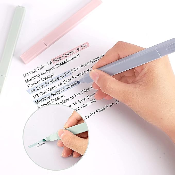 38 PCS Annotation Set with Aesthetic Highlighters, Gel Pens, Sticky Notes & Tabs, Dual Tip, Fast Dry Ink Pens for Book Marking and Office Use