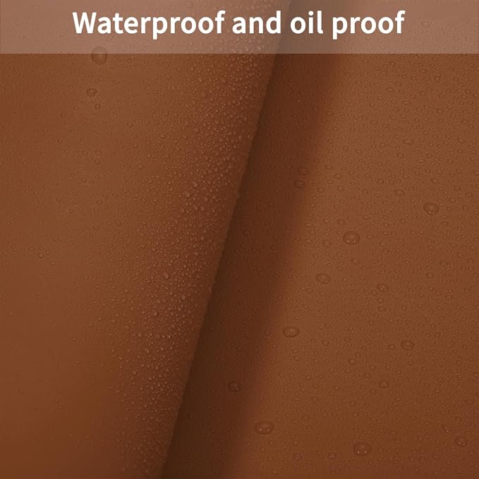 Large Desk Mat - 18x72 Inch Waterproof Easy to Clean Can Conceal Flaws Protector The Table Top from Scratches Used for Coffee Table Office Table Dresser(Brown+Gray 18x72)